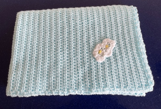 Blanket Baby Blue with cloud img