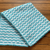 blue and white mini check blanket