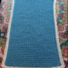 Blanket Blue with Cream border